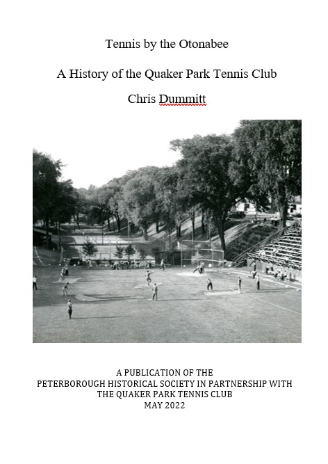 Quaker park Tennis Club booklet cover