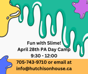Fun with Slime! April 28th PA Day Camp 930